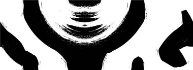 Vektör grunge dokusu. Siyah beyaz arka plan. Soyut monokrom resim koyu tonlarda solmuş bir efekt içerir