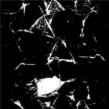 Vektör grunge dokusu. Siyah beyaz arka plan. Soyut monokrom resim koyu tonlarda solmuş bir efekt içerir