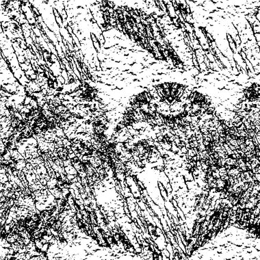 Vektör grunge dokusu. Siyah beyaz arka plan. Soyut monokrom resim koyu tonlarda solmuş bir efekt içerir