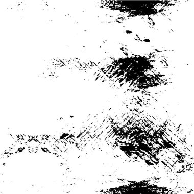 Vektör grunge dokusu. Siyah beyaz arka plan. Soyut monokrom resim koyu tonlarda solmuş bir efekt içerir