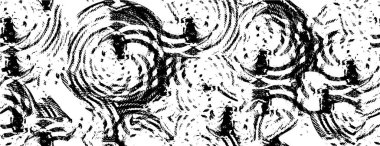 Vektör grunge dokusu. Siyah beyaz arka plan. Soyut monokrom resim koyu tonlarda solmuş bir efekt içerir