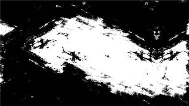 Vektör grunge dokusu. Siyah beyaz arka plan. Soyut monokrom resim koyu tonlarda solmuş bir efekt içerir