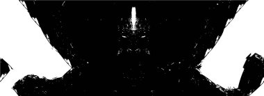 Vektör grunge dokusu. Siyah ve beyaz soyut arka plan. Bölüm 10