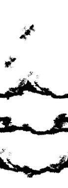 Vektör grunge dokusu. Siyah ve beyaz soyut arka plan. Bölüm 10