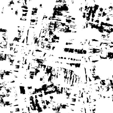 Vektör grunge dokusu. Siyah beyaz arka plan. Soyut monokrom resim koyu tonlarda solmuş bir efekt içerir