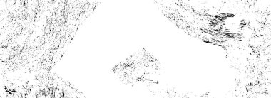 Abstract black and white vector background. Monochrome vintage surface with dirty pattern in cracks, spots, dots