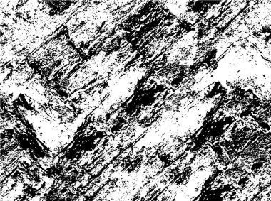 Abstract black and white vector background. Monochrome vintage surface with dirty pattern in cracks, spots, dots