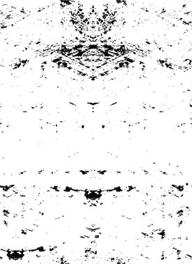 Abstract black and white vector background. Monochrome vintage surface with dirty pattern in cracks, spots, dots