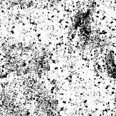 Abstract black and white vector background. Monochrome vintage surface with dirty pattern in cracks, spots, dots