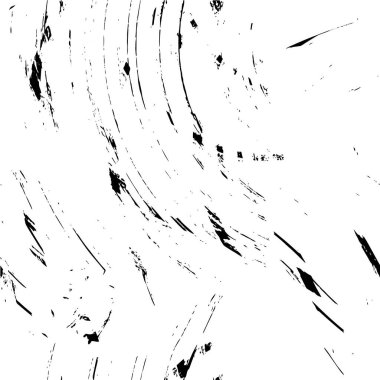 Abstract black and white vector background. Monochrome vintage surface with dirty pattern in cracks, spots, dots