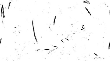 Abstract black and white vector background. Monochrome vintage surface with dirty pattern in cracks, spots, dots