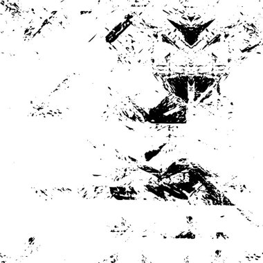 Abstract black and white vector background. Monochrome vintage surface with dirty pattern in cracks, spots, dots