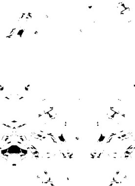 Abstract black and white vector background. Monochrome vintage surface with dirty pattern in cracks, spots, dots