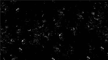 Abstract black and white vector background. Monochrome vintage surface with dirty pattern in cracks, spots, dots