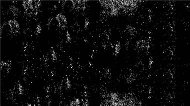 Abstract black and white vector background. Monochrome vintage surface with dirty pattern in cracks, spots, dots
