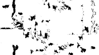 Abstract black and white vector background. Monochrome vintage surface with dirty pattern in cracks, spots, dots
