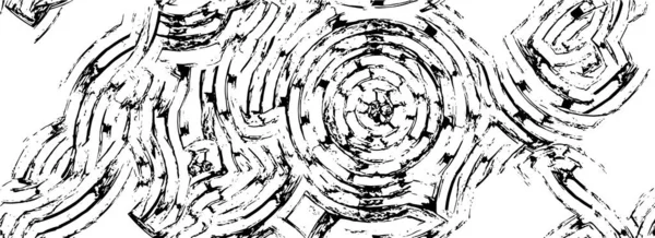 Абстрактна Гранжева Фонова Ілюстрація Чорно Білий Візерунок — стоковий вектор