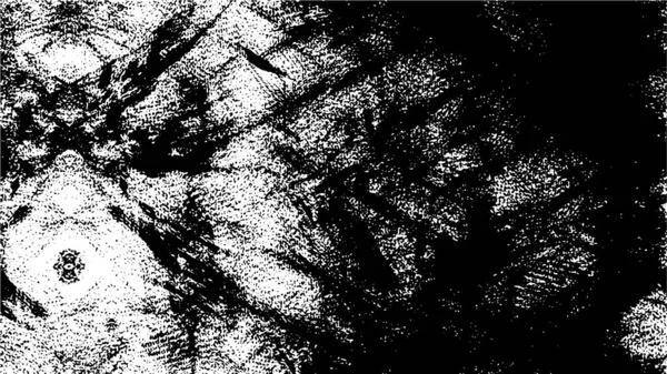 Monokrom Kreativ Bläck Illustration Grunge Textur — Stock vektor