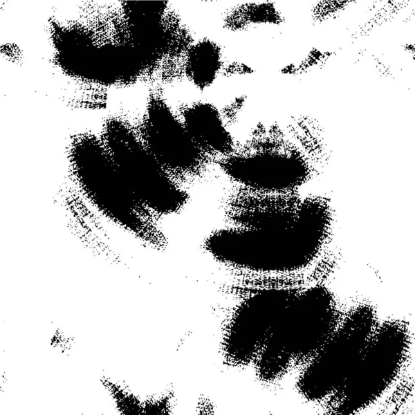 Monochrome Illustration Mit Kreativer Tinte Grunge Textur — Stockvektor