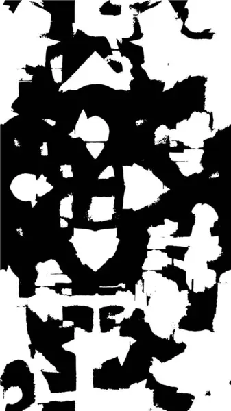 Monokróm Kreatív Festék Illusztráció Grunge Textúra — Stock Vector