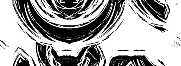 Monochrome Creative Ink Illustration Grunge Texture — Stock Vector