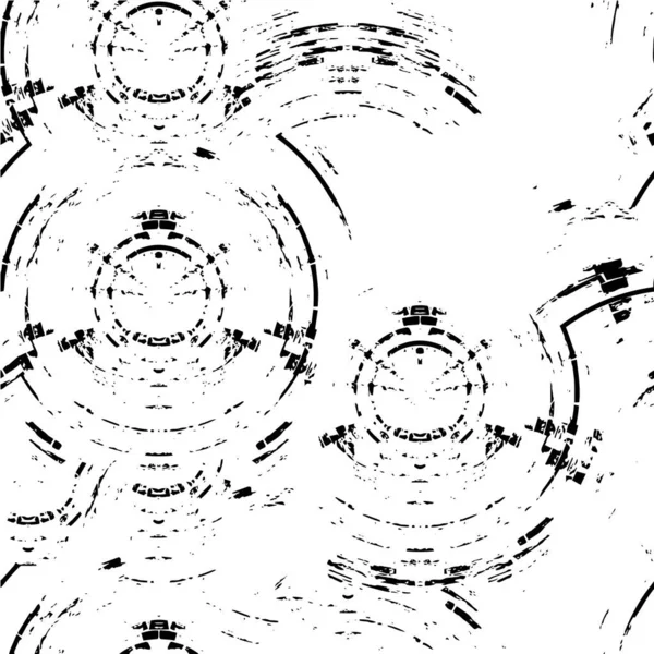 Монохромная Креативная Чернильная Иллюстрация Текстура Гранжа — стоковый вектор