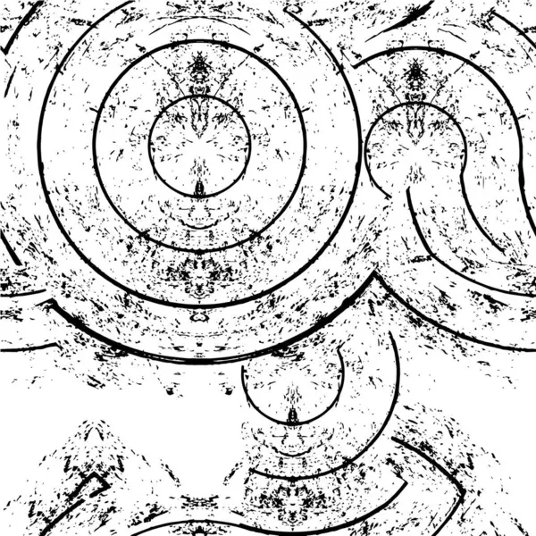 Абстрактний Гранжевий Фон Чорно Білий Візерунок — стоковий вектор