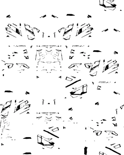 Abstrakt Bakgrund Illustration Svart Och Vitt Mönster — Stock vektor