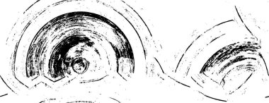 Abstract black and white vector background. Monochrome vintage surface with dirty pattern in cracks, spots, dots