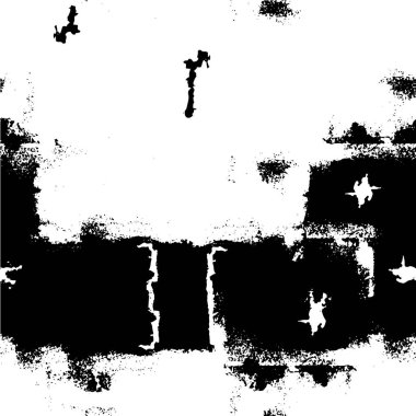 Abstract black and white vector background. Monochrome vintage surface with dirty pattern in cracks, spots, dots
