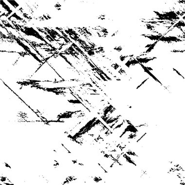 Abstract black and white vector background. Monochrome vintage surface with dirty pattern in cracks, spots, dots