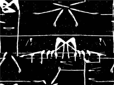 Soyut grunge arkaplanı. Monokrom dokusu. Siyah ve beyaz desenli arkaplan