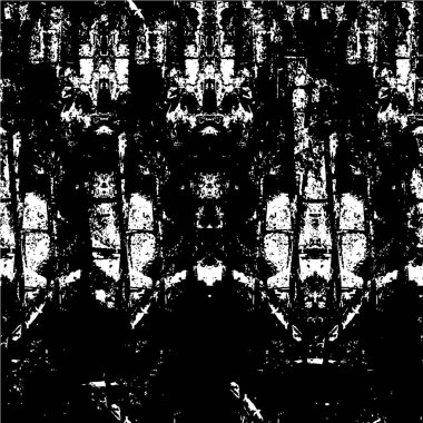 Soyut grunge arkaplanı. Monokrom dokusu. Siyah ve beyaz desenli arkaplan