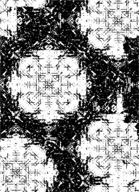 Soyut grunge arkaplanı. Monokrom dokusu. Siyah ve beyaz desenli arkaplan