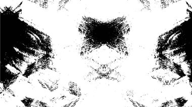 Siyah beyaz desenli, noktalı, çizik ve çizgili sıkıntılı bir arka plan. soyut vektör illüstrasyonu.        