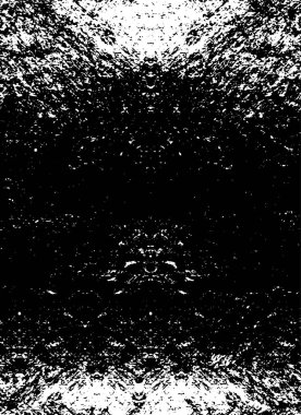 Siyah beyaz desenli, noktalı, çizik ve çizgili sıkıntılı bir arka plan. soyut vektör illüstrasyonu.        