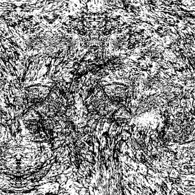 soyut dizaynlı yaratıcı siyah beyaz desen           