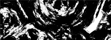 Abstract black and white vector background. Monochrome vintage surface with dirty pattern in cracks, spots, dots