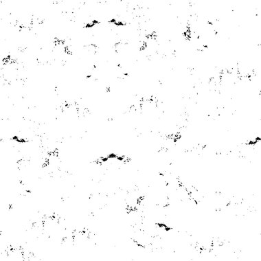 Abstract black and white vector background. Monochrome vintage surface with dirty pattern in cracks, spots, dots