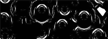 Abstract black and white vector background. Monochrome vintage surface with dirty pattern in cracks, spots, dots