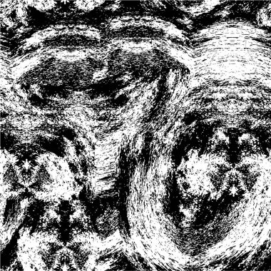 Abstract black and white vector background. Monochrome vintage surface with dirty pattern in cracks, spots, dots