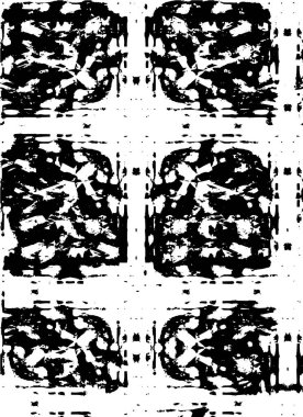 Abstract black and white vector background. Monochrome vintage surface with dirty pattern in cracks, spots, dots