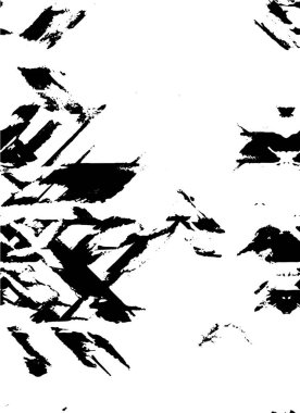 Abstract black and white vector background. Monochrome vintage surface with dirty pattern in cracks, spots, dots