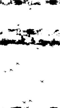 Abstract black and white vector background. Monochrome vintage surface with dirty pattern in cracks, spots, dots