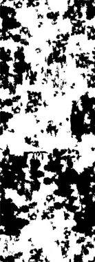 Abstract black and white vector background. Monochrome vintage surface with dirty pattern in cracks, spots, dots