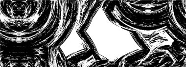 soyut dizaynlı yaratıcı siyah beyaz desen           