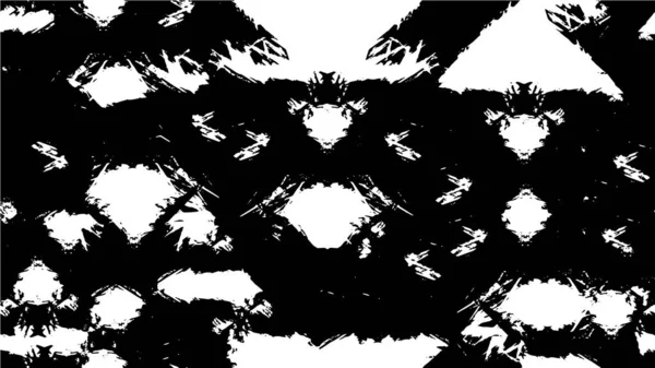 Abstract Black White Vector Background Monochrome Vintage Surface Dirty Pattern — Stockový vektor