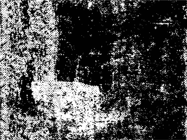 Verstörter Hintergrund Schwarz Weißer Textur Mit Punkten Und Flecken Kratzern — Stockvektor