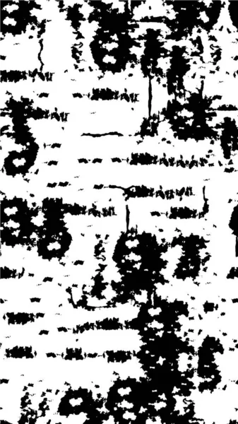 Ztrápený Pozadí Černé Bílé Textuře Tečkami Skvrnami Škrábance Čáry Abstraktní — Stockový vektor