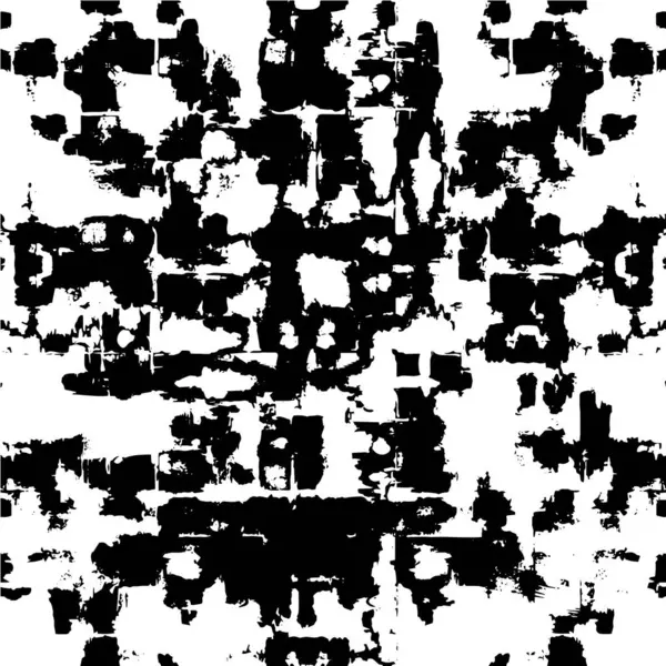 Noir Blanc Grunge Abstrait Texturé Fond — Image vectorielle